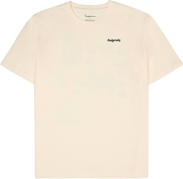 KnowledgeCotton Apparel - Regular S/S Heavy Single Footprint - T-Shirt Gr XXL weiß