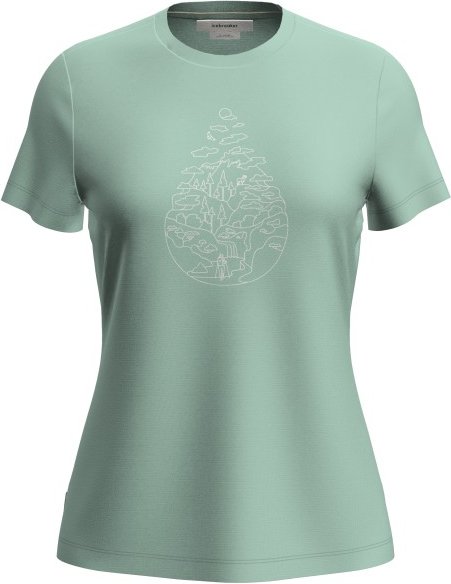 Icebreaker - Women's Merino 150 Tech Lite III S/S Hike Path - Merinoshirt Gr XL grün