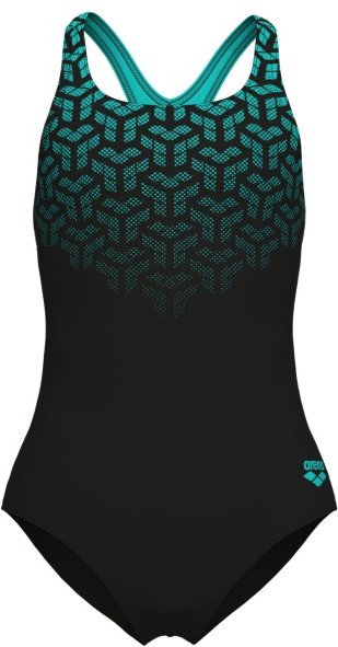 Arena - Girl's Arena Kikko V Swimsuit Swim Pro Back - Badeanzug Gr 140 schwarz