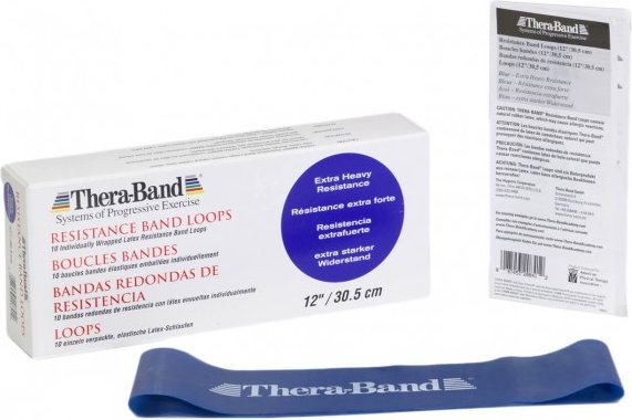TheraBand - Loop - Fitnessband Gr Ø 29 cm / 7,6 cm x 45,5 cm weiß