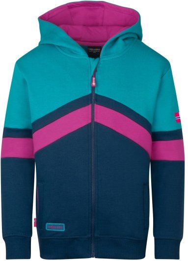 Trollkids - Girl's Flekkefjord Jacket - Sweat- & Trainingsjacke Gr 128 blau