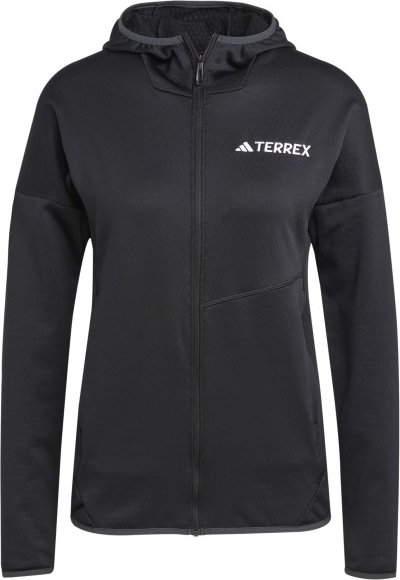 adidas Terrex - Women's Xploric Light Fleece Hooded Jacket - Fleecejacke Gr XL schwarz/grau