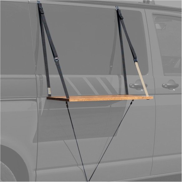 Campo Libre - Fred Camper Außentisch - Campingtisch Gr 80 x 35 cm grau