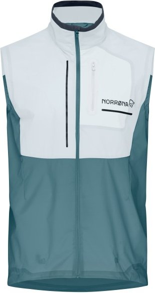 Norrøna - Senja Aero90 Vest - Laufweste Gr L türkis
