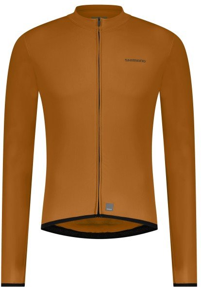 Shimano - Vertex Thermal Long Sleeves Jersey - Radtrikot Gr XL braun