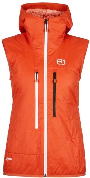Thumbnail - Ortovox - Women's Swisswool Piz Boè Vest - Wollweste Gr L rot