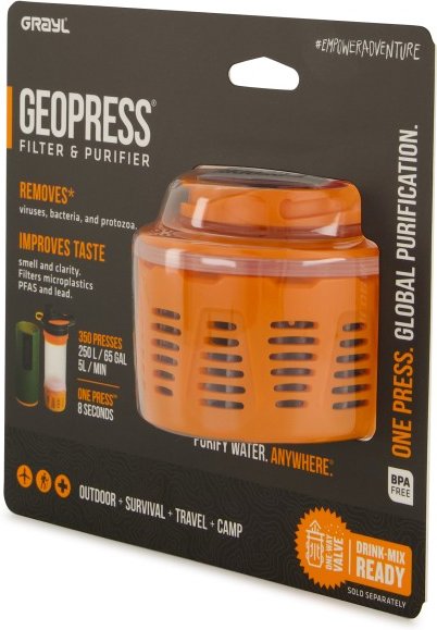 GRAYL - GeoPress Purifier Ersatzfilterkartusche orange