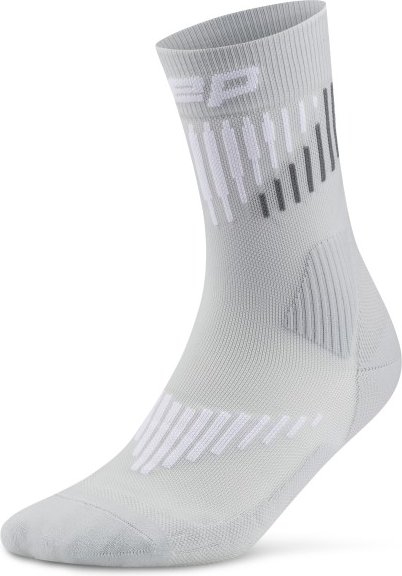 Thumbnail - CEP - Women's Core Run Merino Mid Cut 3.0 - Kompressionssocken Gr III grau
