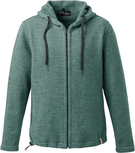 Thumbnail - Mufflon - Kian - Merinohoodie Gr M türkis
