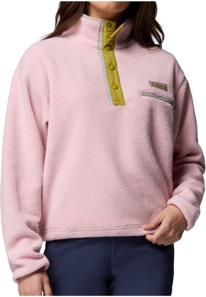 Columbia - Women's Helvetia II Cropped Half Snap Fleece - Fleecepullover Gr L rosa
