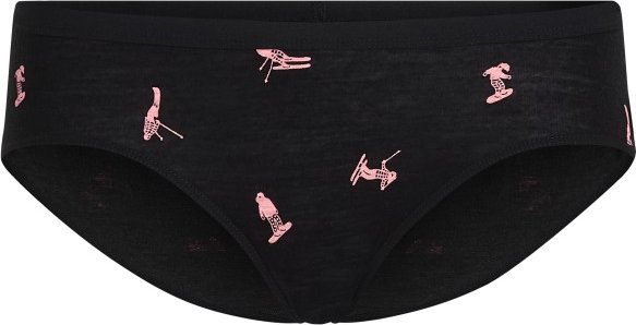 Icebreaker - Women's Merino 150 Siren Hipkini Ski Day - Merinounterwäsche Gr L schwarz