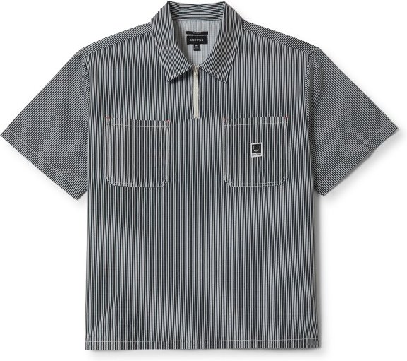 Brixton - Journey Lightweight S/S Woven - Hemd Gr S grau