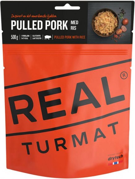Real Turmat - Pulled Pork with Rice - Expeditionsnahrung Gr 121 g
