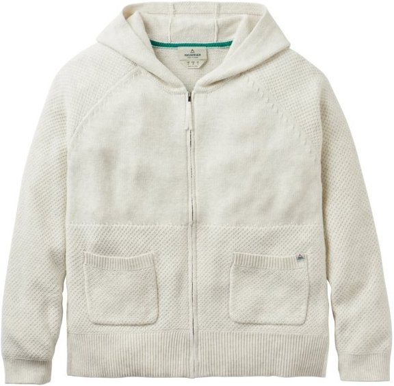 Passenger - Women's Cove FZ Organic Cotton Knitted Hoodie - Hoodie Gr S beige