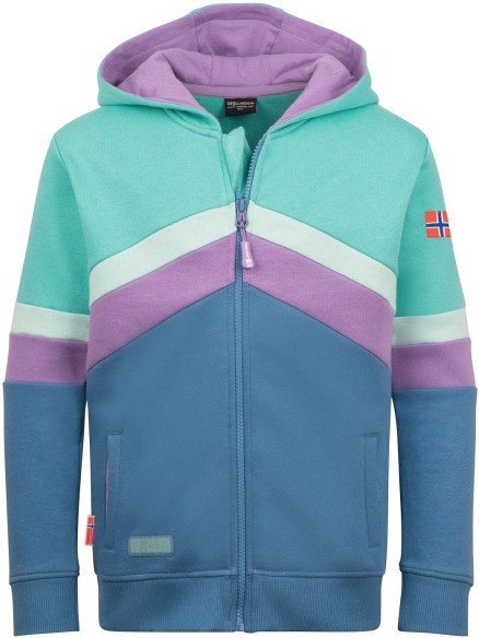 Trollkids - Girl's Flekkefjord Jacket - Sweat- & Trainingsjacke Gr 110 blau