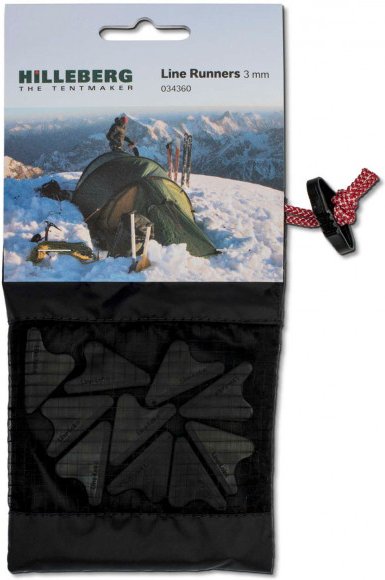 Hilleberg - Line Runners For Guy Line Gr 3 mm schwarz