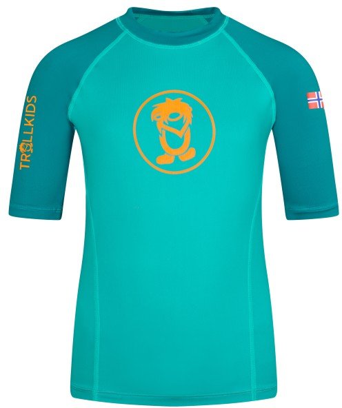 Trollkids - Kid's Kvalvika T - Funktionsshirt Gr 92 türkis