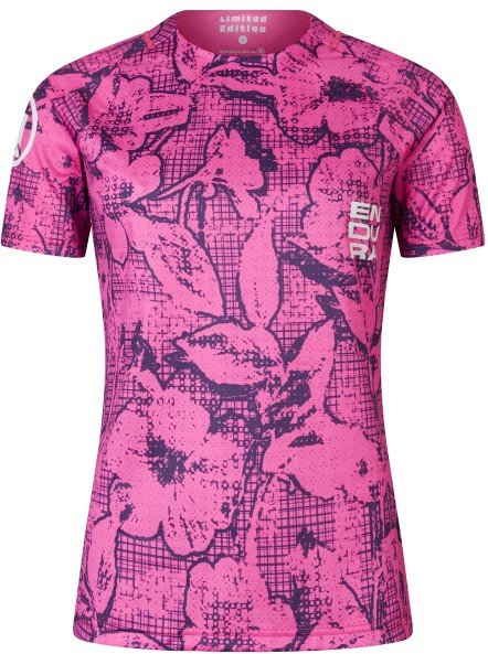 Endura - Women's Grid Floral LTD Printed S/S Tee - Radtrikot Gr S rosa/lila