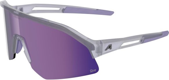 Alpina - Sonic HR M Q-Lite Mirror S3 - Fahrradbrille lila/grau