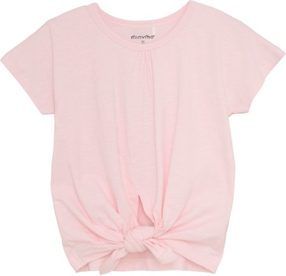 Minymo - Kid's T-Shirt S/S Tied - T-Shirt Gr 98 rosa