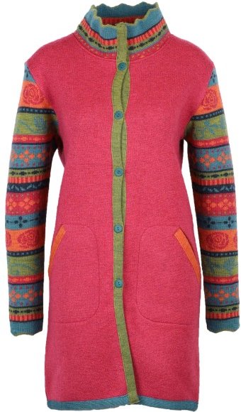 Thumbnail - Flomax - Women's Oversize Mantel Rosalia - Wolljacke Gr 36/38 rot