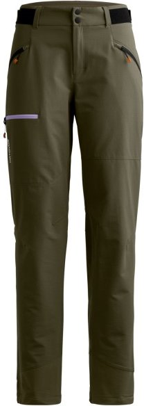 Thumbnail - Ortovox - Women's Seceda Softshell Pants - Softshellhose Gr M - Regular oliv