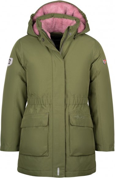 Trollkids - Girl's Alesund Coat - Mantel Gr 140 oliv