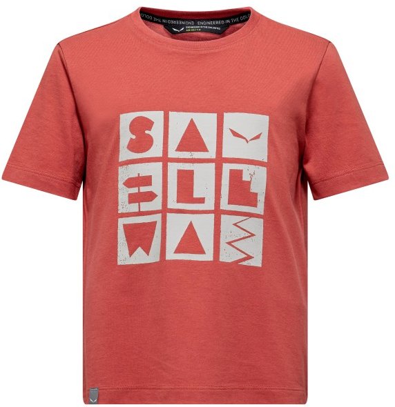 Salewa - Kid's Graphic T-Shirt - T-Shirt Gr 104 rot