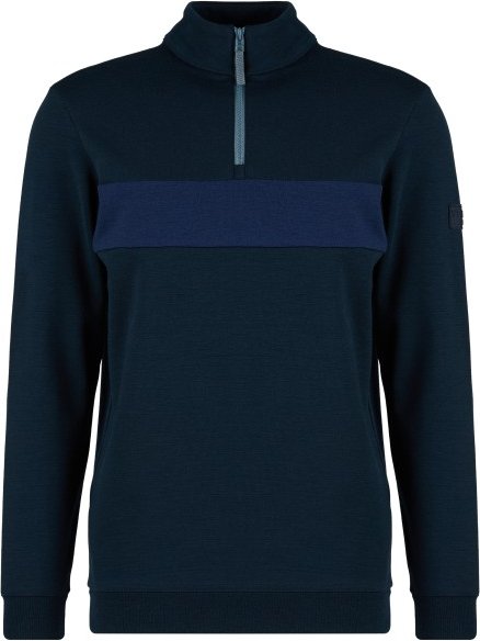 Stoic - MerinoFleece335 MMXX. Lulea II Half Zip - Merinopullover Gr 3XL blau
