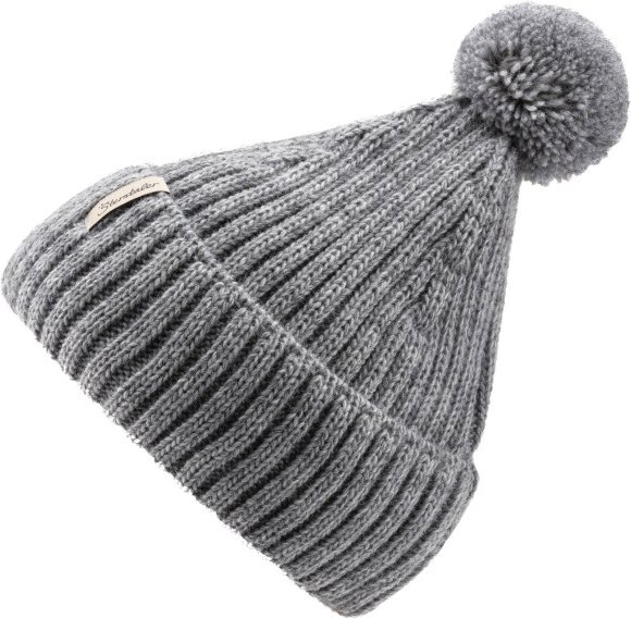 Sterntaler - Kid's Strickmütze Melange Bommel - Mütze Gr 49 cm grau