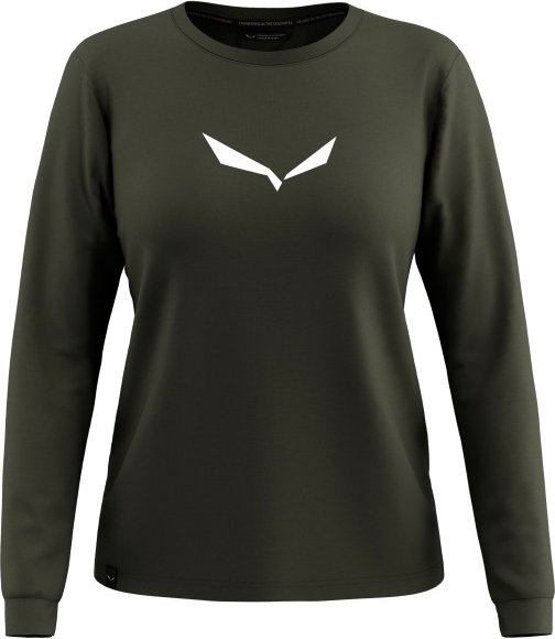 Salewa - Women's Eagle Solidlogo Dry Tee - Funktionsshirt Gr 42 oliv/schwarz