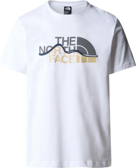 The North Face - S/S Mountain Line Tee - T-Shirt Gr S weiß