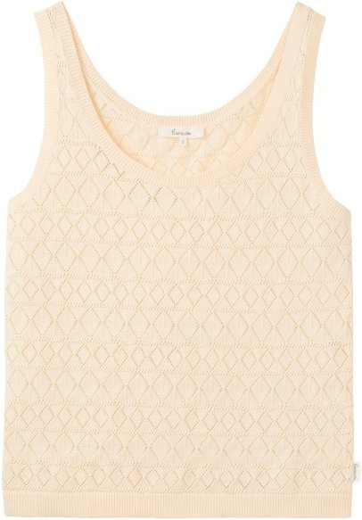 Thumbnail - Tranquillo - Women's Ajour Strick-Top - Top Gr XL beige