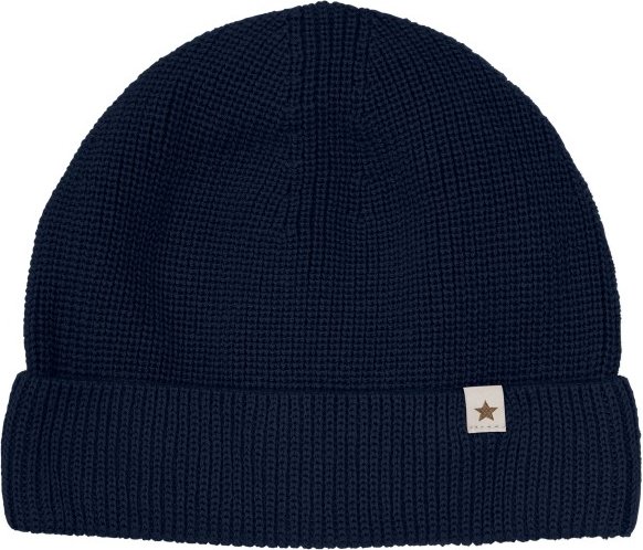 Huttelihut - Kid's Beanie Wool Knit - Mütze Gr 55 cm - 8-10 Years blau