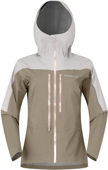 Norrøna - Women's Falketind Dri1 Jacket - Regenjacke Gr M beige/grau