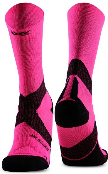 X-Socks - Bike Expert Crew - Radsocken Gr 45-47 rosa