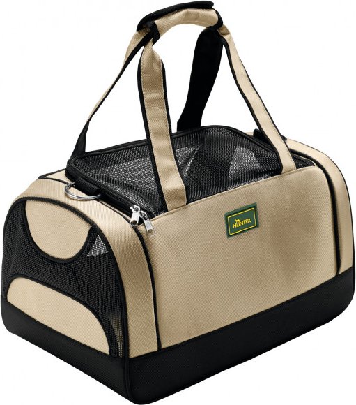 Hunter - Tragetasche Portland - Hundezubehör Gr 40 x 25 x 25 cm beige /schwarz