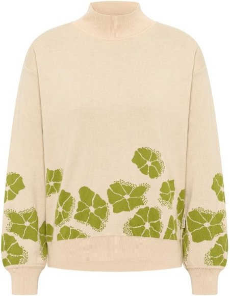 Tranquillo - Women's Gemütlicher Strickpullover - Pullover Gr M beige