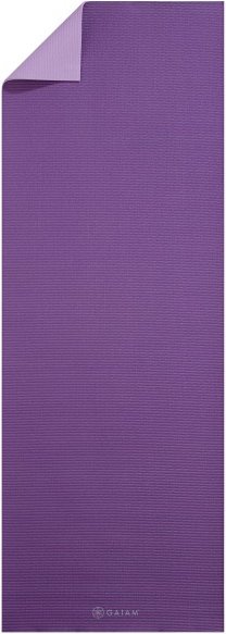 Thumbnail - GAIAM - 6 mm Premium 2-Color Yoga Mat - Yogamatte Gr 61 cm x 173 cm x 0,6 cm lila