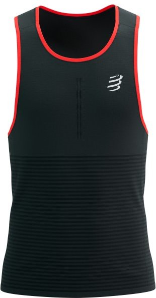 Compressport - Pro Racing Singlet - Laufshirt Gr M schwarz