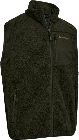 Thumbnail - Deerhunter - Atlas Fleece Waistcoat - Fleeceweste Gr L oliv