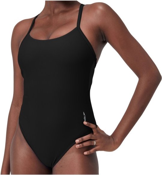 Speedo - Women's Solid Racerback 1 Piece - Badeanzug Gr L schwarz