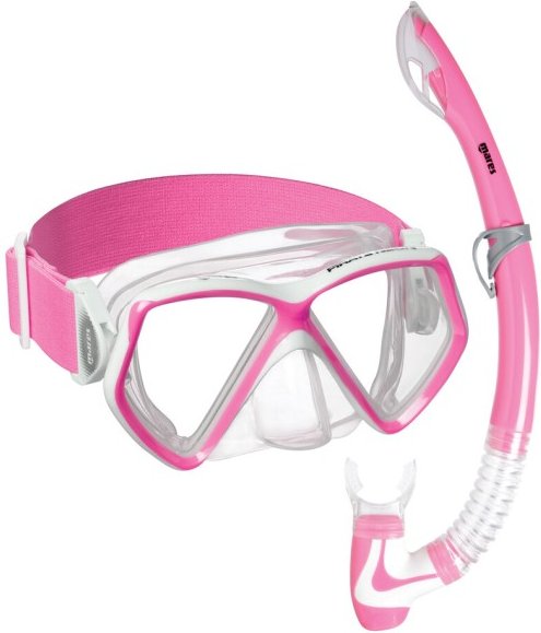 Mares - Kid's Pirate Neon - Schnorchelset rosa/ clear