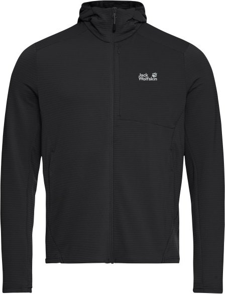 Jack Wolfskin - Litestride Hooded Fullzip - Fleecejacke Gr XL schwarz