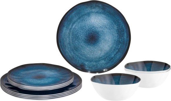 Brunner - Midday - Geschirr-Set Gr 12 Pieces blau