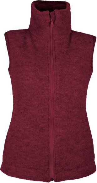 Thumbnail - Reiff - Women's Fleeceweste Laax - Merinoweste Gr XS rot