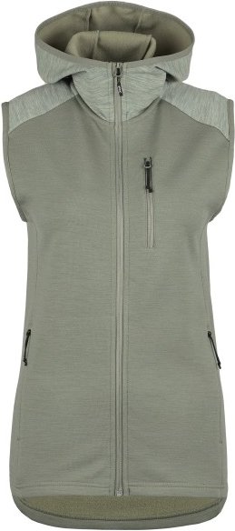 Stoic - Women's MerinoFleece335 KuolpaSt. Vest with Hood - Fleeceweste Gr L oliv