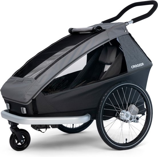 Croozer - Croozer Kid Keeke 1 - Kinderanhänger grau/schwarz