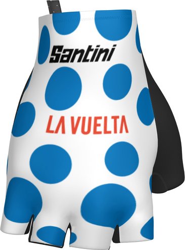 Thumbnail - Santini - La Vuelta Polka Dot Jersey Gloves - Handschuhe Gr M blau