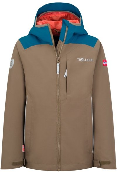 Trollkids - Kids Bergen Jacket - Regenjacke Gr 128 braun